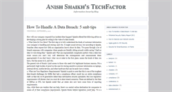 Desktop Screenshot of anishshaikh.com